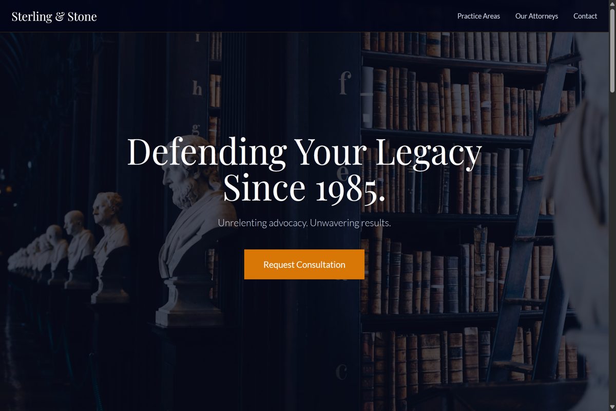 Sterling & Stone Legal demo