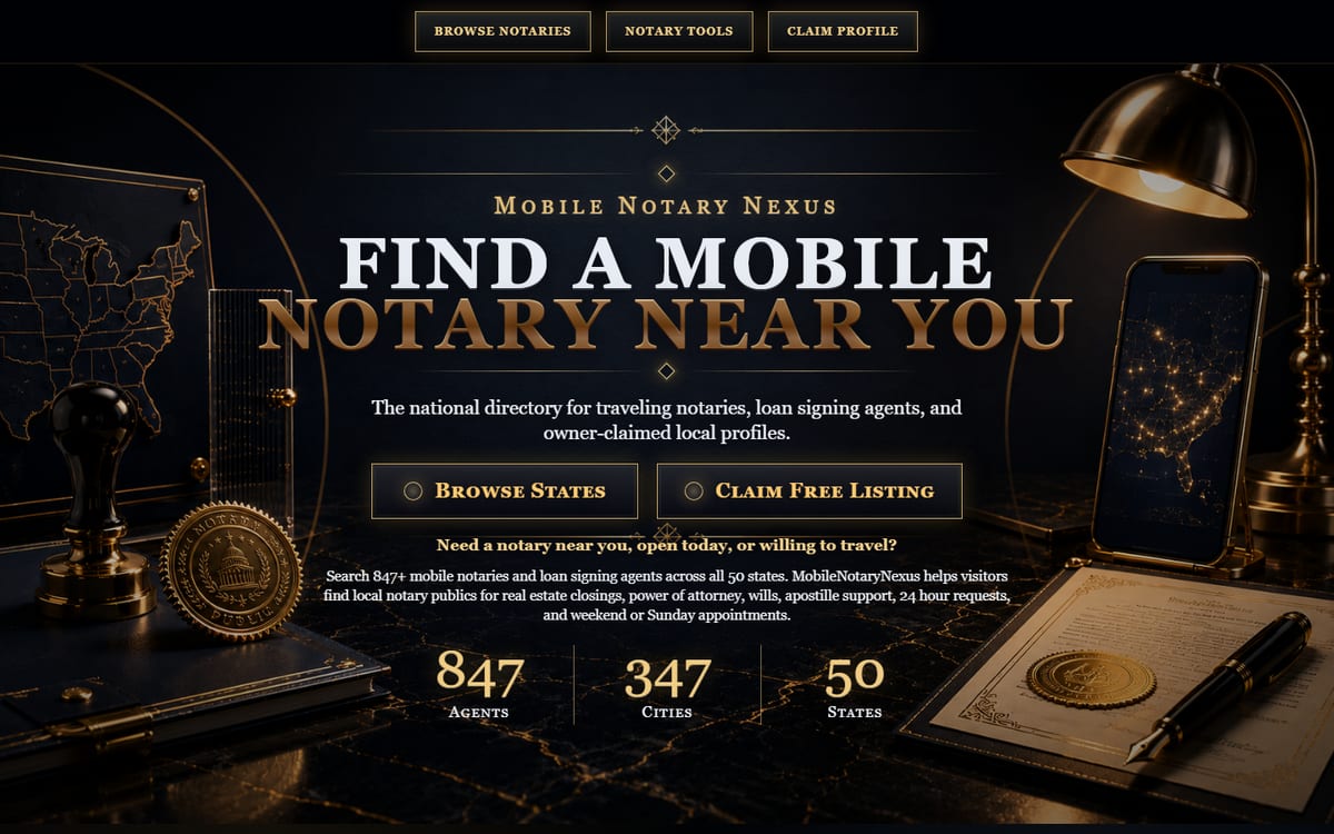 Mobile Notary Nexus