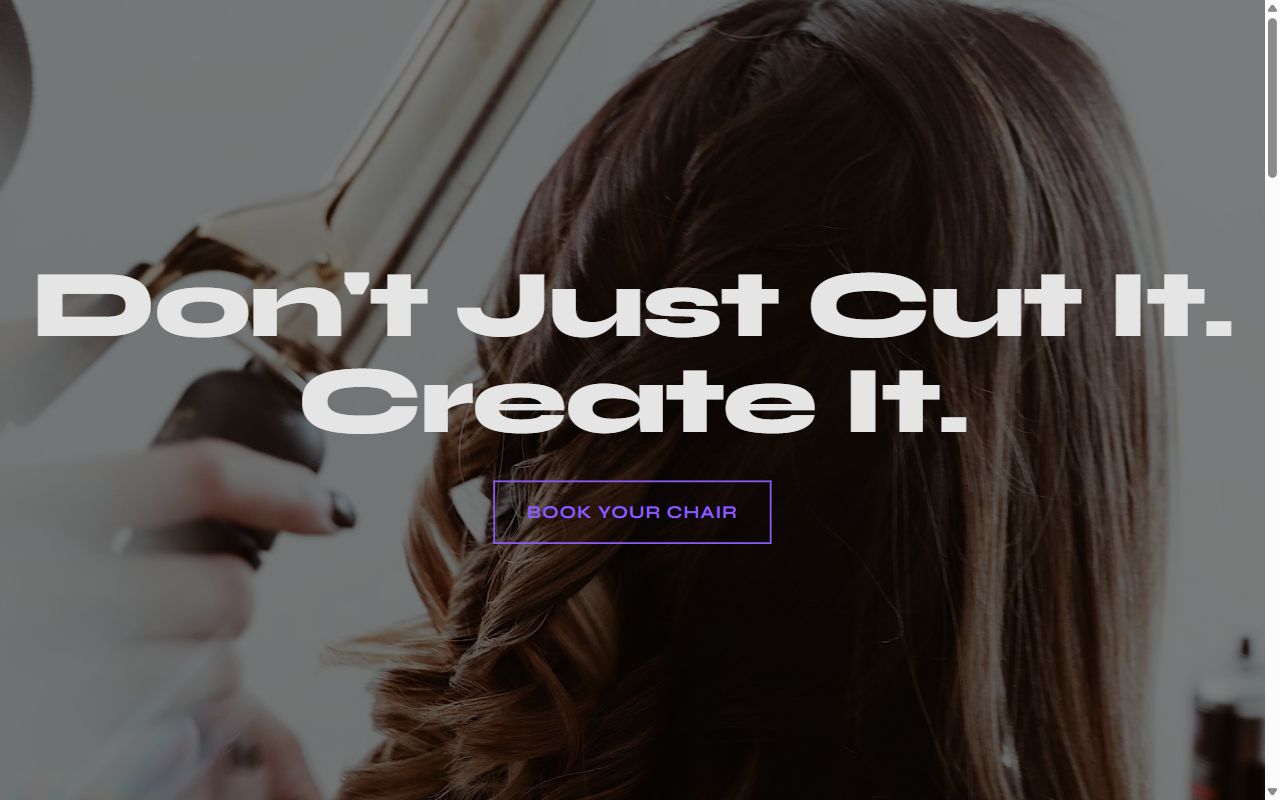 Canvas Salon demo site screenshot
